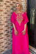 Pink Handcrafted Zari work Stitched Georgette Kaftan Party Dress