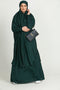 modest city two-piece jilbab set rama green