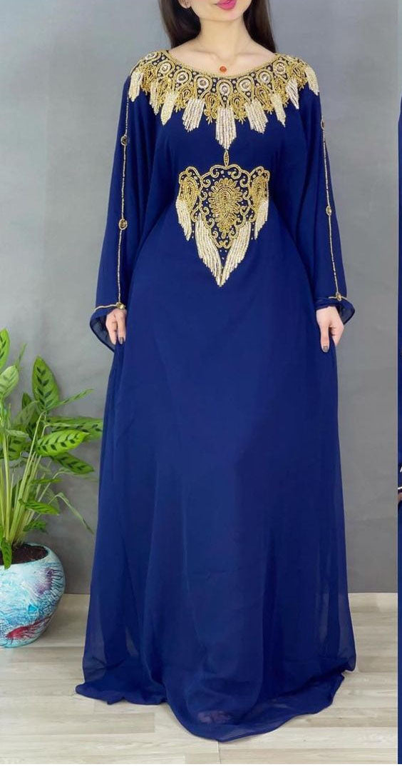 Sale Dress Moroccan Dubai Kaftan Wedding Bridesmaid African Abaya Gown Women Dress 072