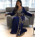 Navy Blue Georgette Stone and Zari Work Wedding Kaftan