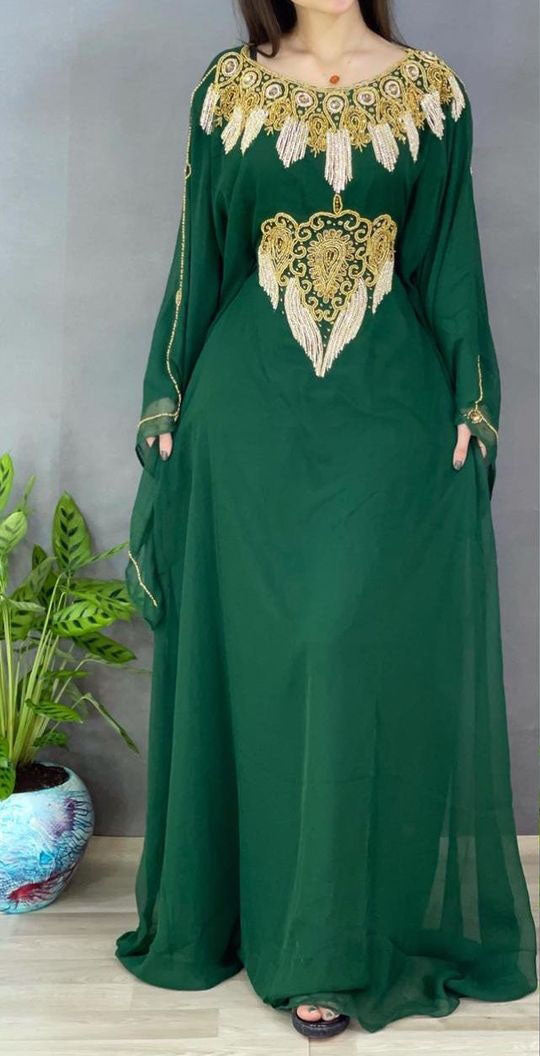 Sale Dress Moroccan Dubai Kaftan Wedding Bridesmaid African Abaya Gown Women Dress 073