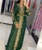Green Georgette Beadswork Kaftan