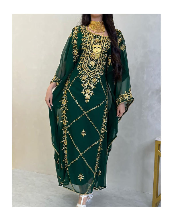 Emerald Green Reception Kaftan for Women
