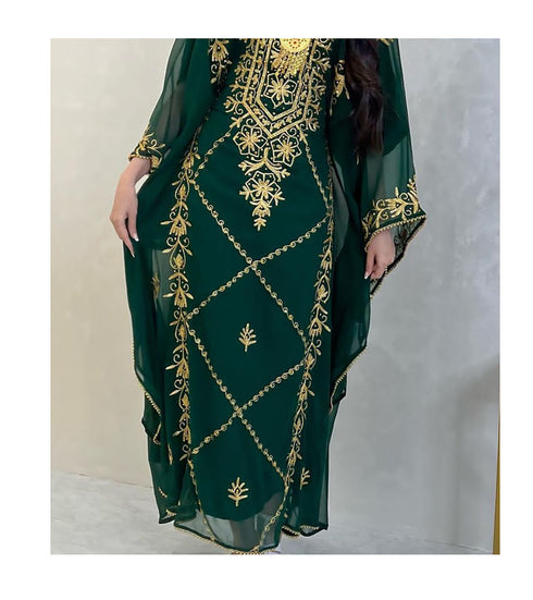 Emerald Green Reception Kaftan for Women
