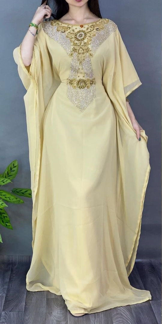 Sale Dress Moroccan Dubai Kaftan Wedding Bridesmaid African Abaya Gown Women Dress 075