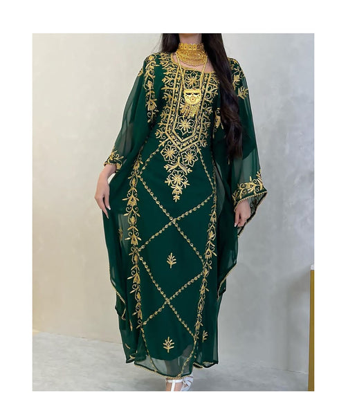 Emerald Green Reception Kaftan for Women