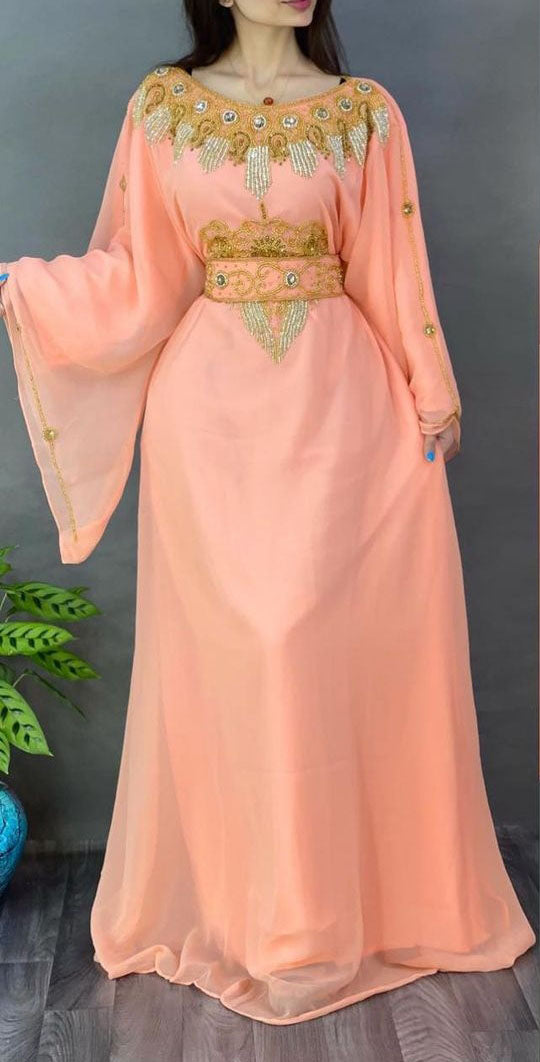 Sale Dress Moroccan Dubai Kaftan Wedding Bridesmaid African Abaya Gown Women Dress 077