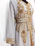 Grey luxurious Moroccan Kaftan sun-proof hijab