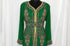 Dark Green luxurious Moroccan Kaftan With Sun-proof hijab.