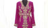 Wine luxurious Moroccan Kaftan With Sun-proof hijab.