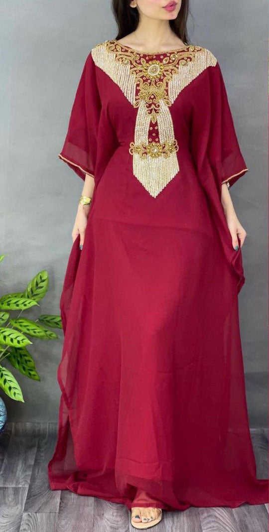 Sale Dress Moroccan Dubai Kaftan Wedding Bridesmaid African Abaya Gown Women Dress 080