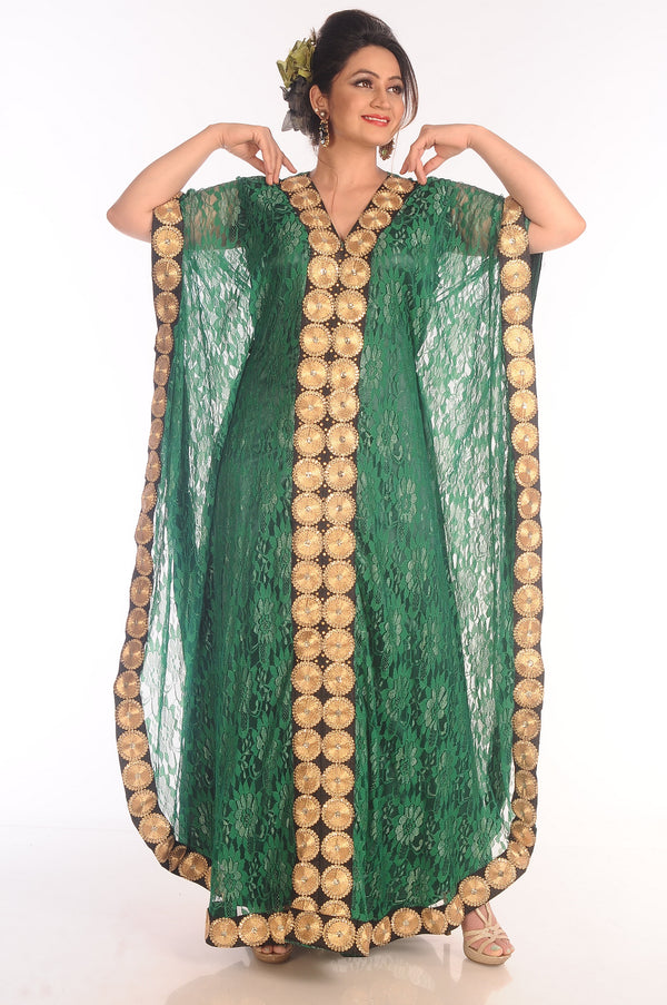 Royal Ethnic Maxi Abaya Moroccan Islamic Kaftan Beach Fancy Modern Floor Length Bell Sleeve For Women Dress