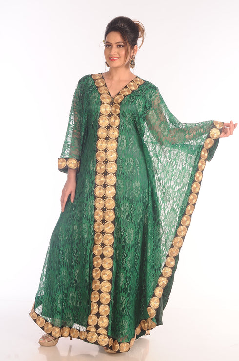 Royal Ethnic Maxi Abaya Moroccan Islamic Kaftan Beach Fancy Modern Floor Length Bell Sleeve For Women Dress