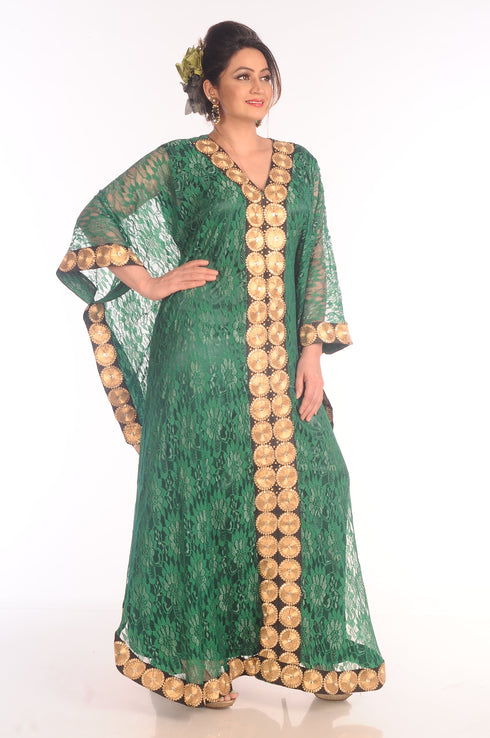 Royal Ethnic Maxi Abaya Moroccan Islamic Kaftan Beach Fancy Modern Floor Length Bell Sleeve For Women Dress