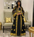 Black and Gold Georgette Aari Work Kaftan