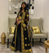 Black and Gold Georgette Aari Work Kaftan