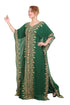 Green Aari Stone Work Georgette Islamic Style Beads Embedded Partywear Kaftan Long Gown Evening wear Dubai kaftan