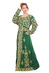Green Georgette Aari Work Kaftan