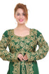 Green Georgette Aari Work Kaftan