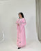 Pink Formal Embellished Kaftan Dress For Occasions