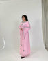 Pink Formal Embellished Kaftan Dress For Occasions