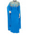 turquoise georgette embroidered zari work islamic kaftans