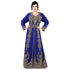Navy -Blue color luxurious Full Sleeves Handmade Moroccan Kaftan With Sun-proof hijab.