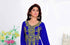 Royal-Blue color luxurious Full Sleeves Handmade Moroccan Kaftan with hijjab