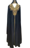 Black Georgette Zari Work Abaya
