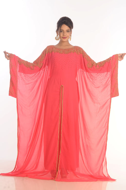SALE !! Moroccan Islamic Dubai Kaftan Beach Abaya Fancy Modern Floor Length Long Sleeve For Women Dress