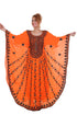 Orange Aarii Stone Work Georgette Islamic Style Beads Embedded Partywear Kaftan Long Gown Evening wear Dubai kaftan