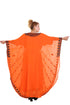 Orange Aarii Stone Work Georgette Islamic Style Beads Embedded Partywear Kaftan Long Gown Evening wear Dubai kaftan