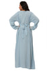 Sky Blue Georgette Aari Work Islamic Kaftan