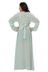 Sea Green Georgette Party Wear Kaftan