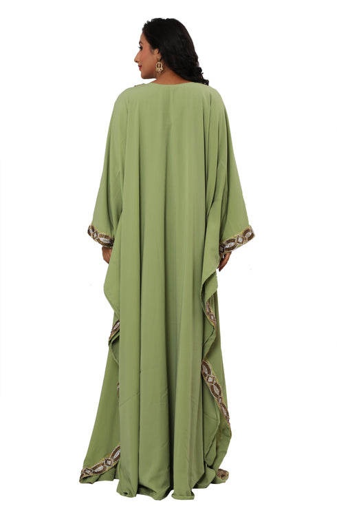 Sale Royal Abaya Fashion Sequin's Work Traditional Wedding Dubai Kaftan Dress