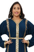 ale!! Royal Abaya Traditional Moroccan Dubai Kaftan Sequins Stone Work Party Wedding Women Dress