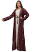 SALE Maroon Net Designer Fashion Kaftan Wedding Dress Islamic Wear Clothing Abaya Very Long Gown