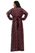 SALE Maroon Net Designer Fashion Kaftan Wedding Dress Islamic Wear Clothing Abaya Very Long Gown
