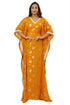 Royal Printed Fabric Dress Party Wear Dubai Crystal Stone Work Kaftan Islamic Abaya Very Gown