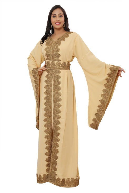 SALE New Georgette Fabric Kaftan Abaya Moroccan Caftan Wedding Dress