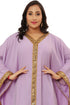 Lilac Georgette Sequin Work Kaftan