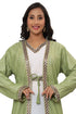 Royal Ethnic Dress Inner Jacket Dubai Moroccan Kaftan Abaya Cristal Work Dresses