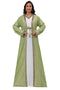 Royal Ethnic Dress Inner Jacket Dubai Moroccan Kaftan Abaya Cristal Work Dresses