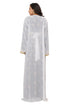 White Georgette Zari Work Kaftan Dress