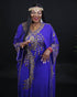 Royal Blue Kaftan Georgette Embroidered Work