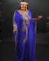 Royal Blue Kaftan Georgette Embroidered Work