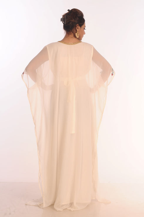 SALE !! Moroccan Islamic Kaftan Beach Fancy Modern Floor Length Bell Sleeve For Women Dress