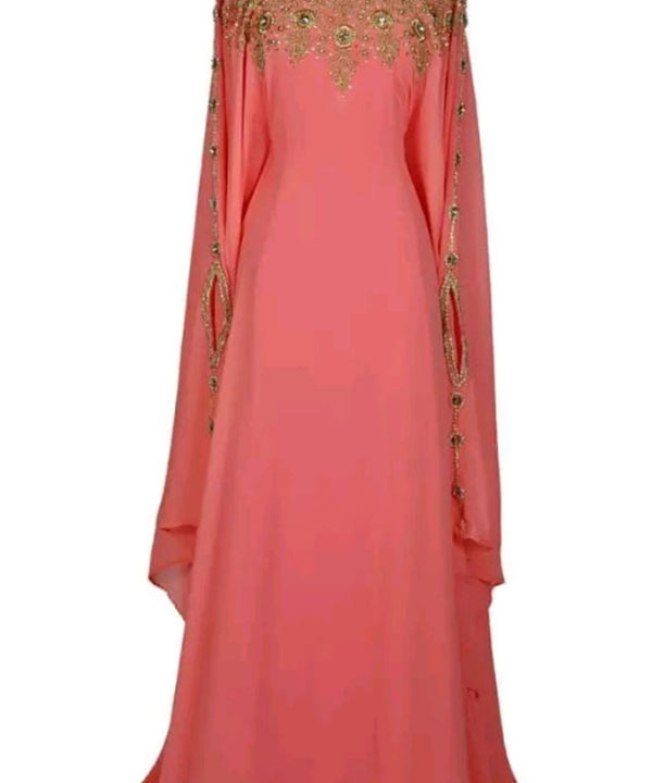 Peach Evening Kaftan for Women
