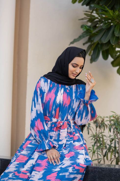 TRENDING FANCY HEAVY GEORGETTE PRINTED ABAYA