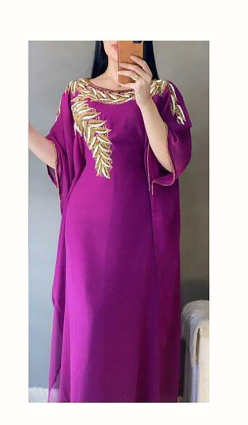 Magenta Casual Kaftan for Women